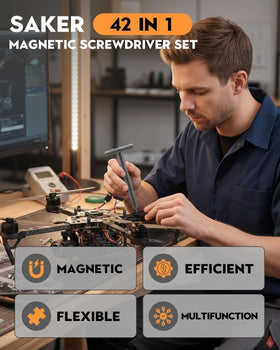 Saker precision bits collection with magnetic design for quick changes