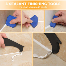 Saker silicone pad enables smooth caulk application and even finish
