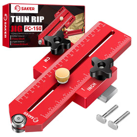Saker Thin Rip Jig table saw guide front view for precise narrow cuts