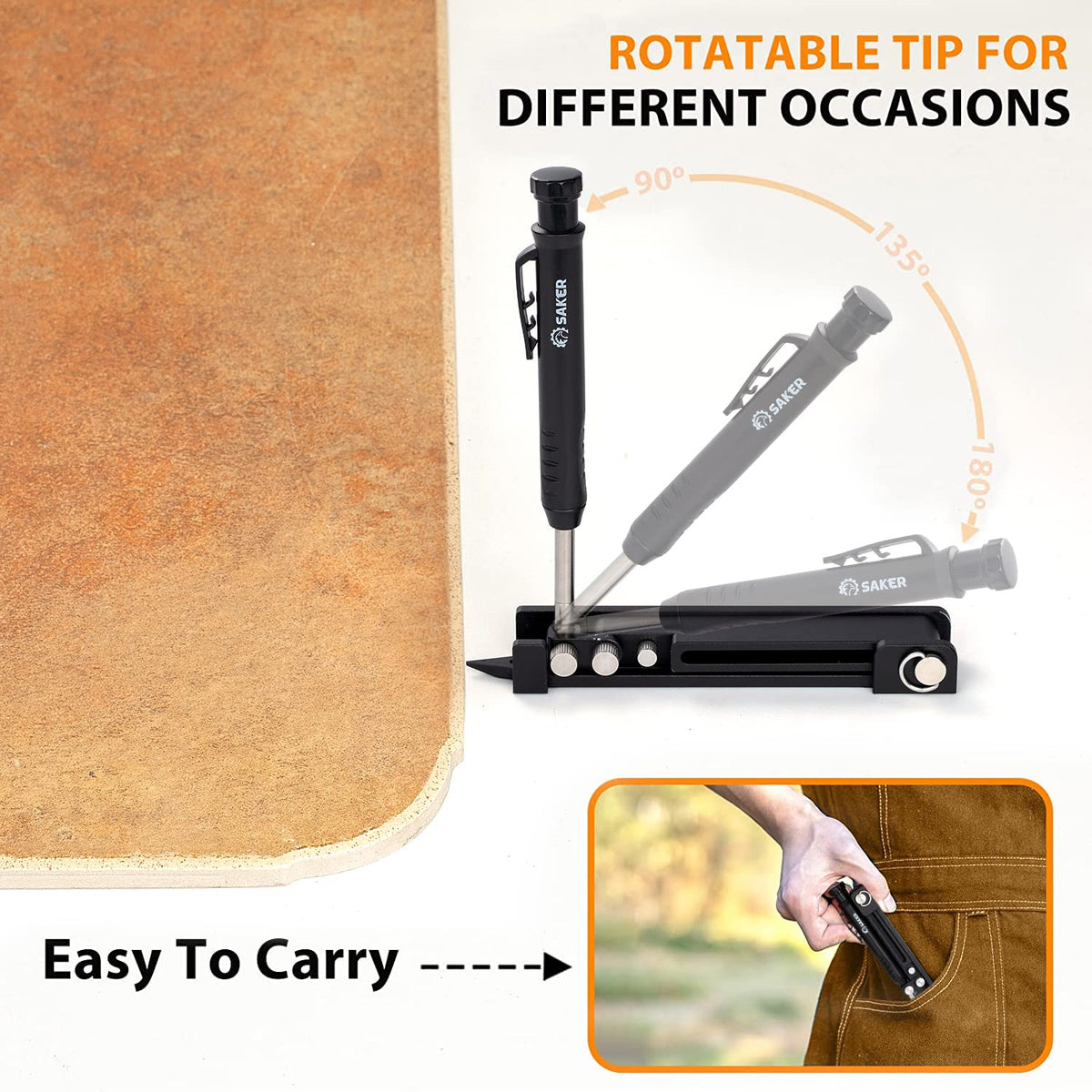 Saker woodworking scriber arc drawing for smooth curves and consistent marks