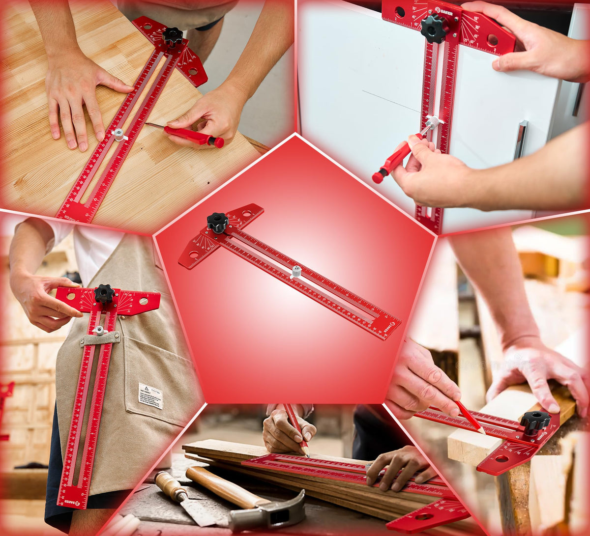 Saker pencil with 8 refills included for seamless drawing.