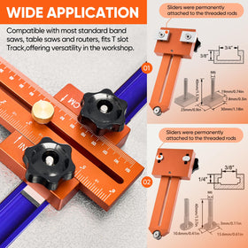SakerPlus extended adjustable range enables exact width control