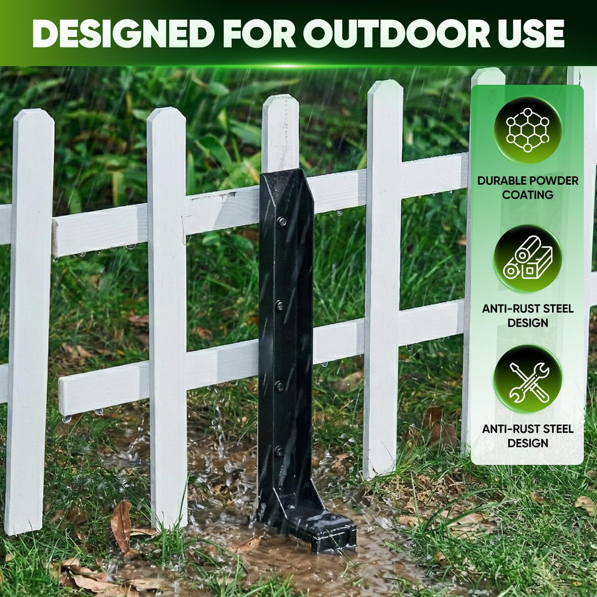 SakerPlus rust-resistant coating ensures year-round outdoor durability.