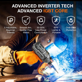 SakerPlus IGBT inverter technology delivers stable arc for clean welds