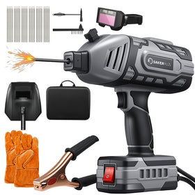 SakerPlus portable welder front view shows compact design for on the go repairs