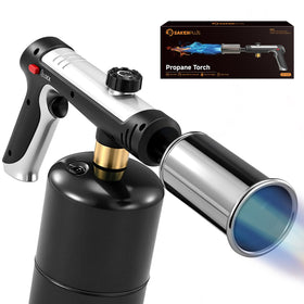 SakerPlus propane torch with adjustable flame for precise cooking and caramelization.