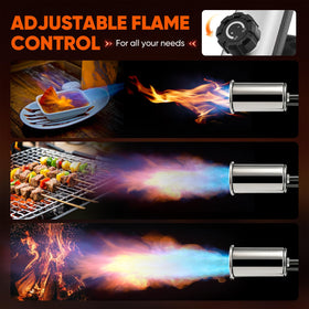Culinary use: SakerPlus torch for searing and sous vide finishing with precision.