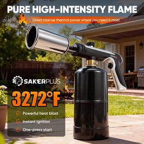 SakerPlus torch showing safety lock for secure outdoor use.