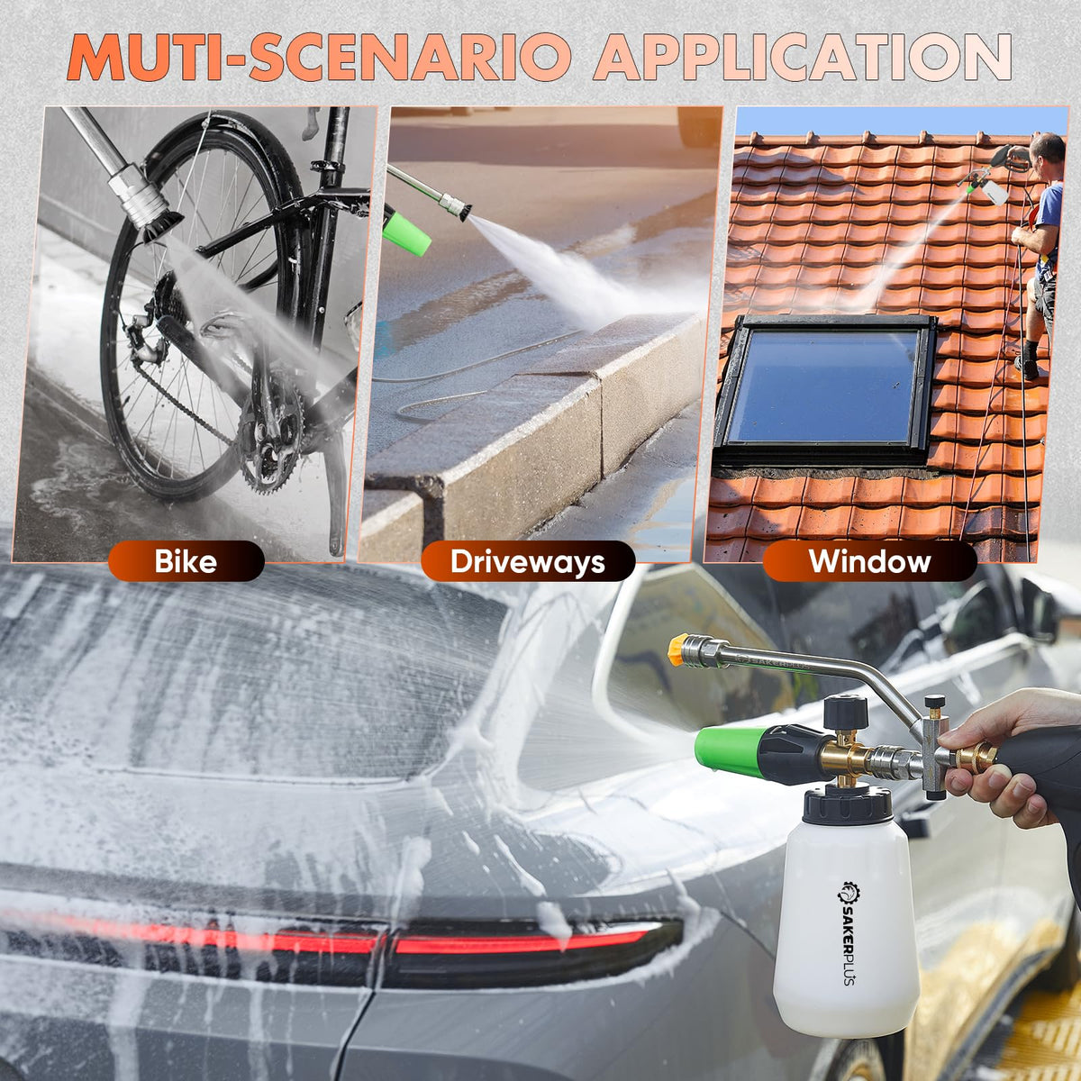 SakerPlus PSI guidance up to 4000 PSI to protect equipment.