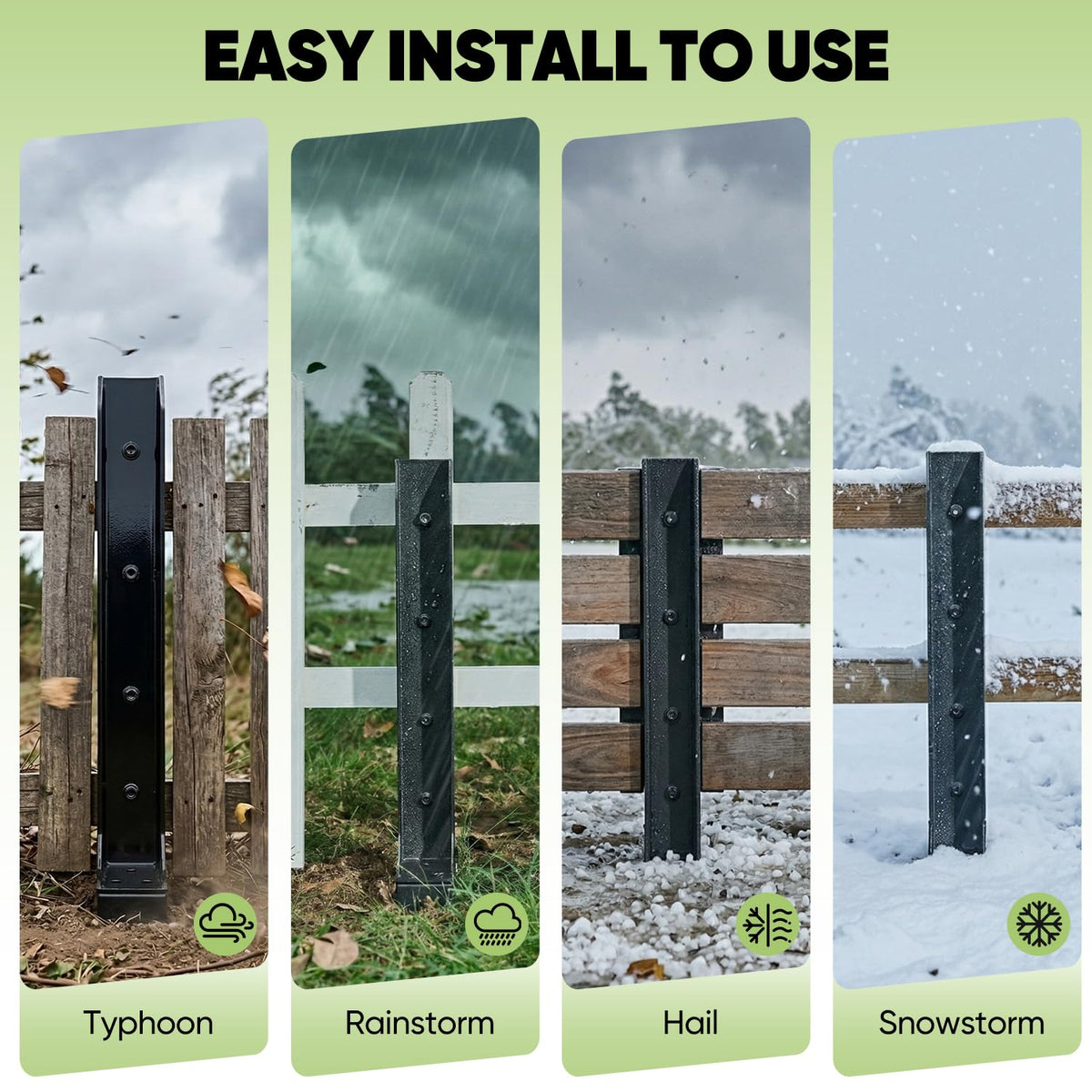 No-dig installation helps repair garden posts, gates, and outdoor structures.