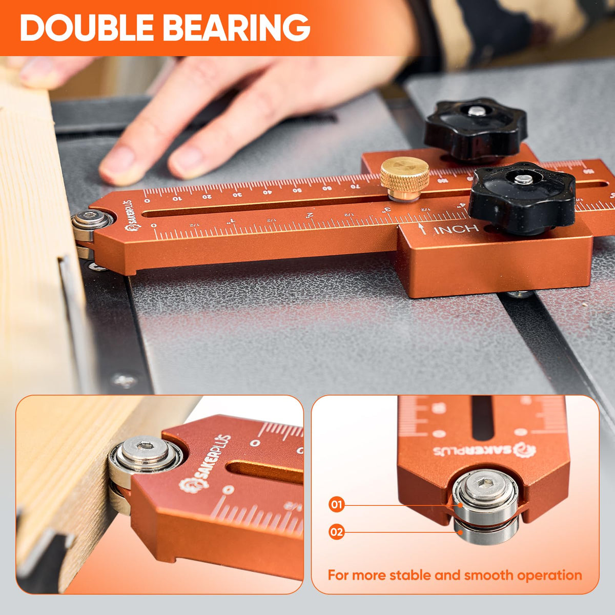 SakerPlus tool-free adjustment speeds setup for busy shops