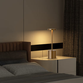 SAKRINGT 360-degree lighting for full-room glow from a compact lamp.