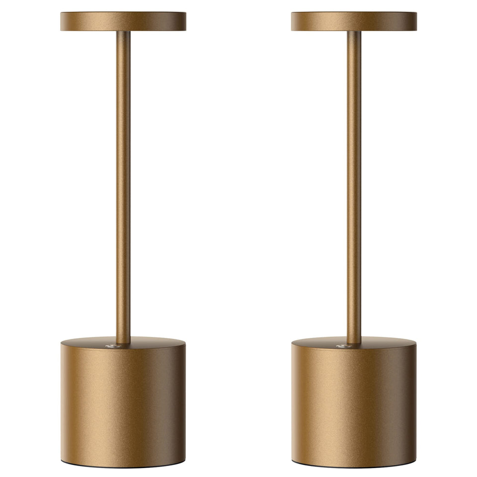 SAKRINGT 2-pack cordless table lamp battery-powered for flexible outdoor or indoor lighting.