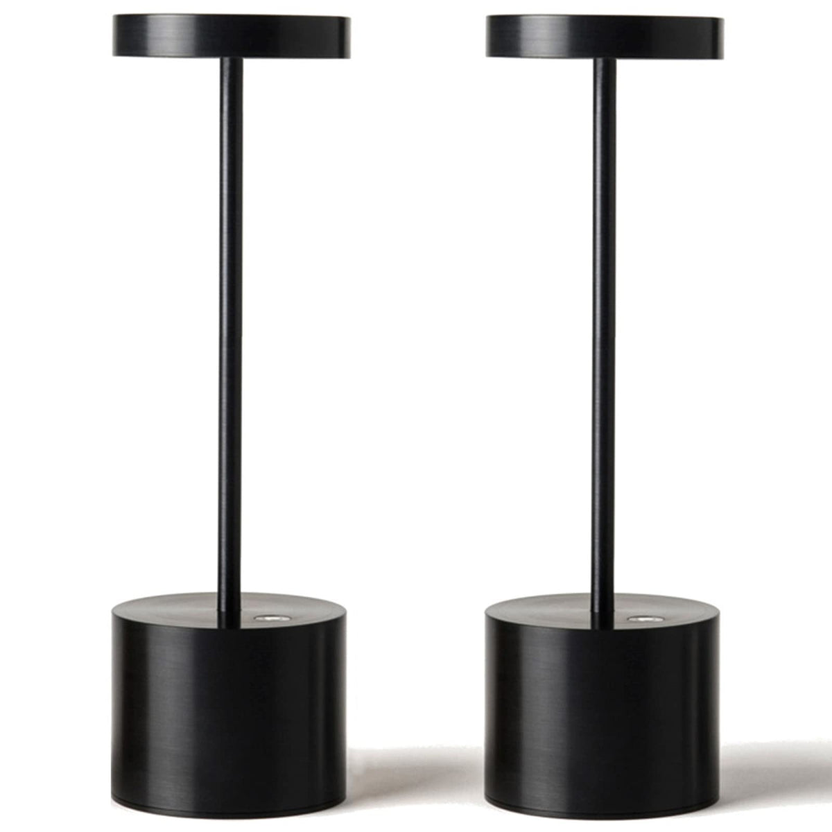 SAKRINGT 2-pack table lamp main view shows compact aluminum design for versatile placement