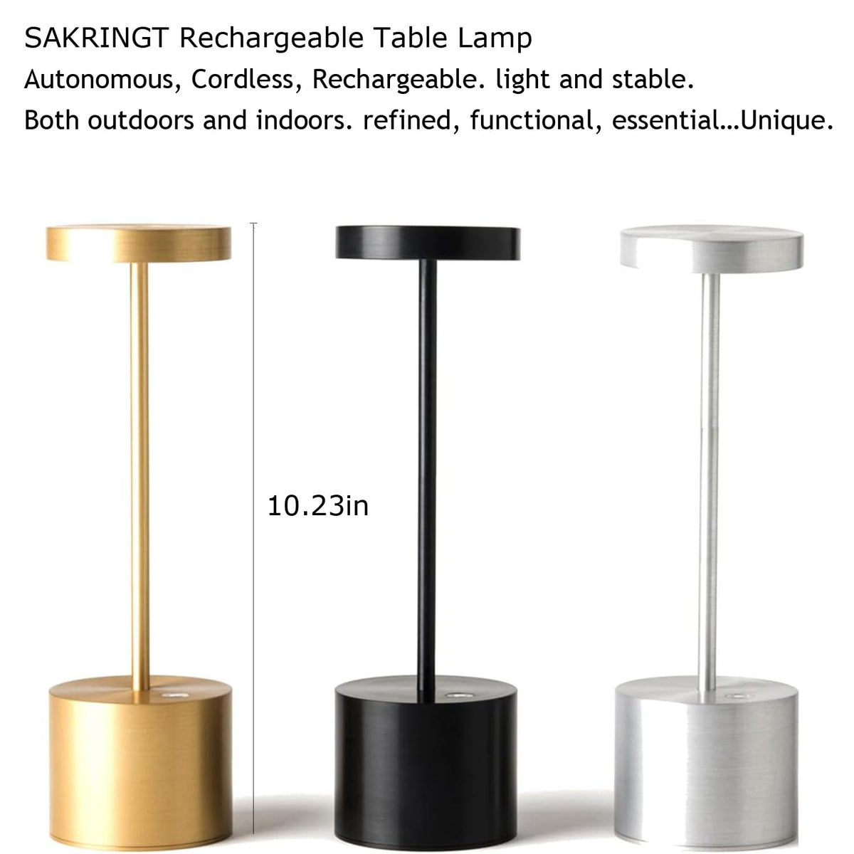 SAKRINGT giftable LED table lamp with elegant finish