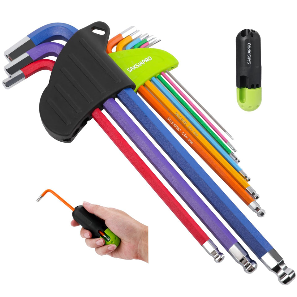 SAKSIAPRO ball-end 1.5mm hex wrench for precise bike adjustments