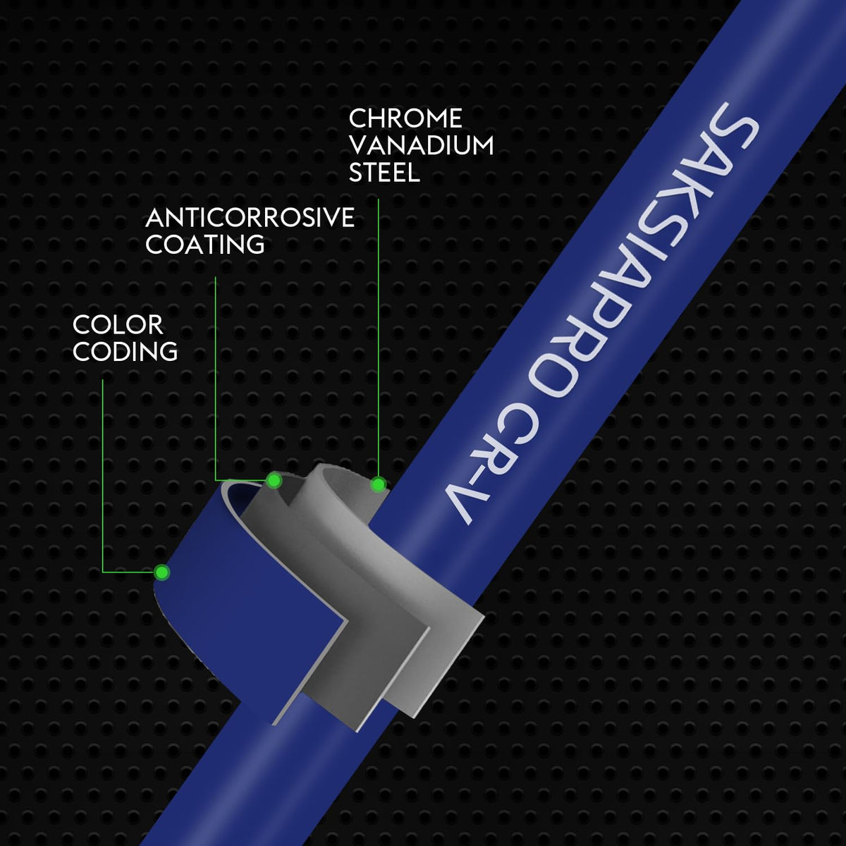 SAKSIAPRO ball-end 2.5mm hex wrench with long arm for leverage