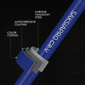 SAKSIAPRO ball-end 2.5mm hex wrench with long arm for leverage