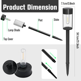 SAKSIAPRO versatile solar light for patios, yards, and driveways.