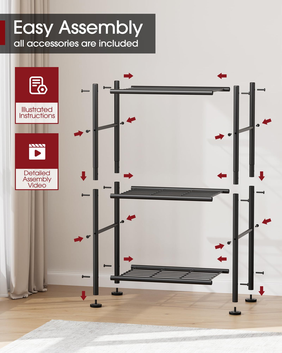 Sakugi multiroom storage display highlighting versatile shelving in pantry, laundry, and kitchen.