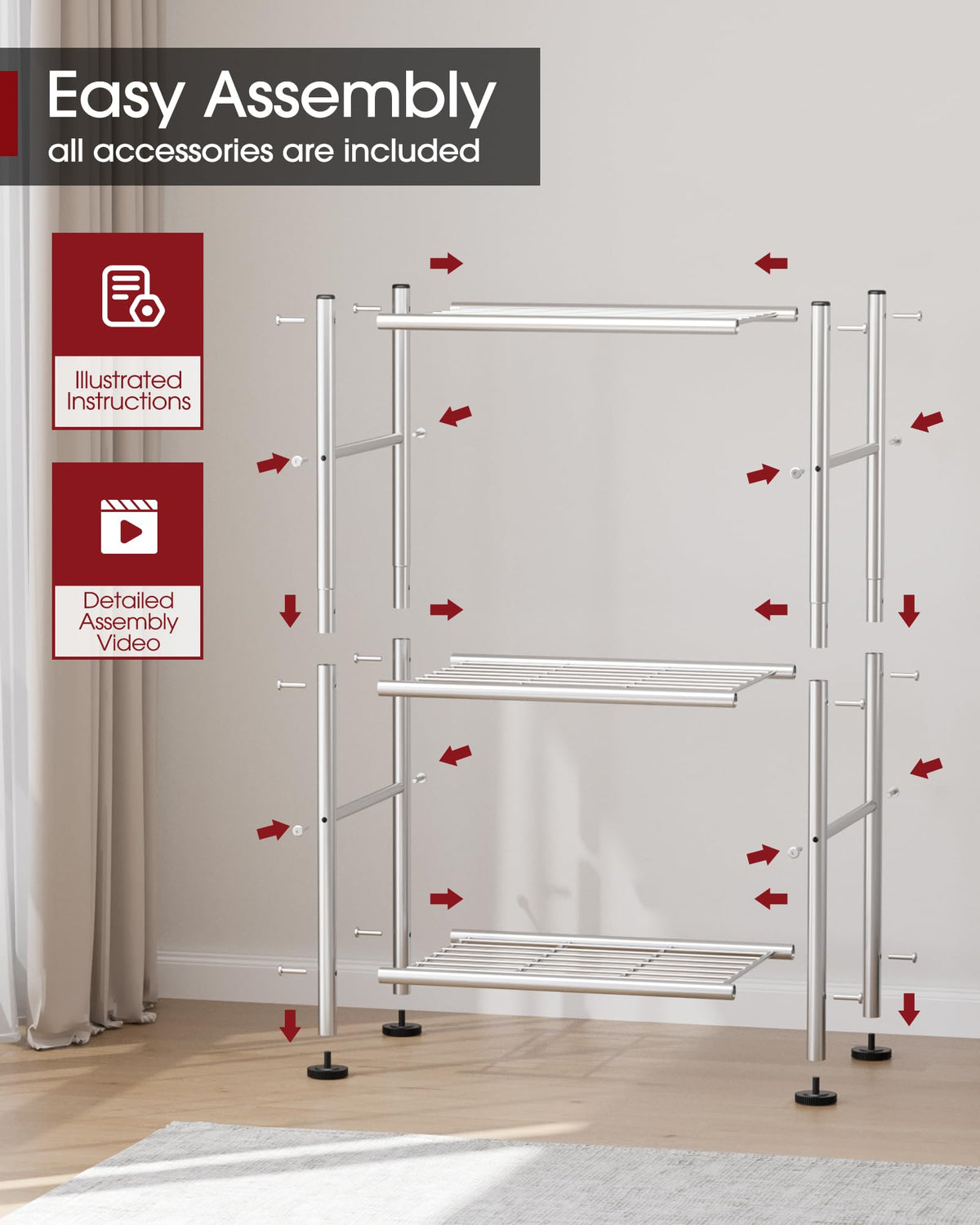 Sakugi space-saving design helps maximize small room layouts.