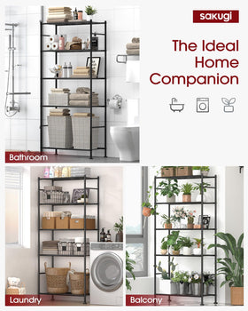 Sakugi shelves with waterproof finish stay clean and rust-free
