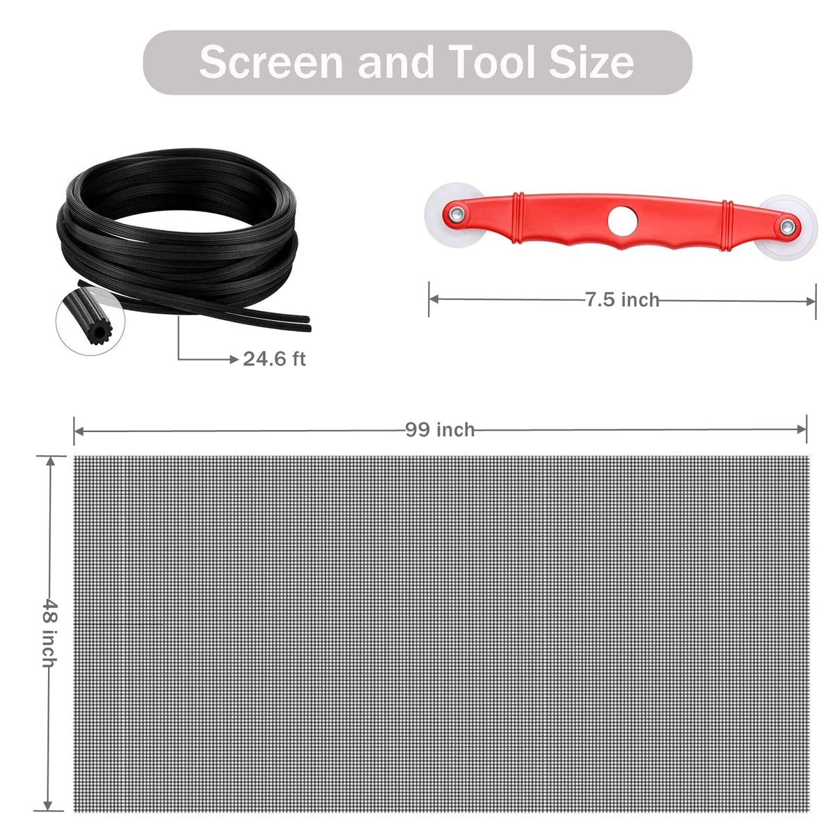 Sakurry 2-in-1 rolling screen tool for smooth, precise mesh installation.