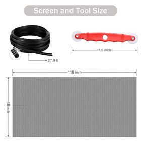 SAKURRY rolling tool and spline included for smooth, precise screen fitting