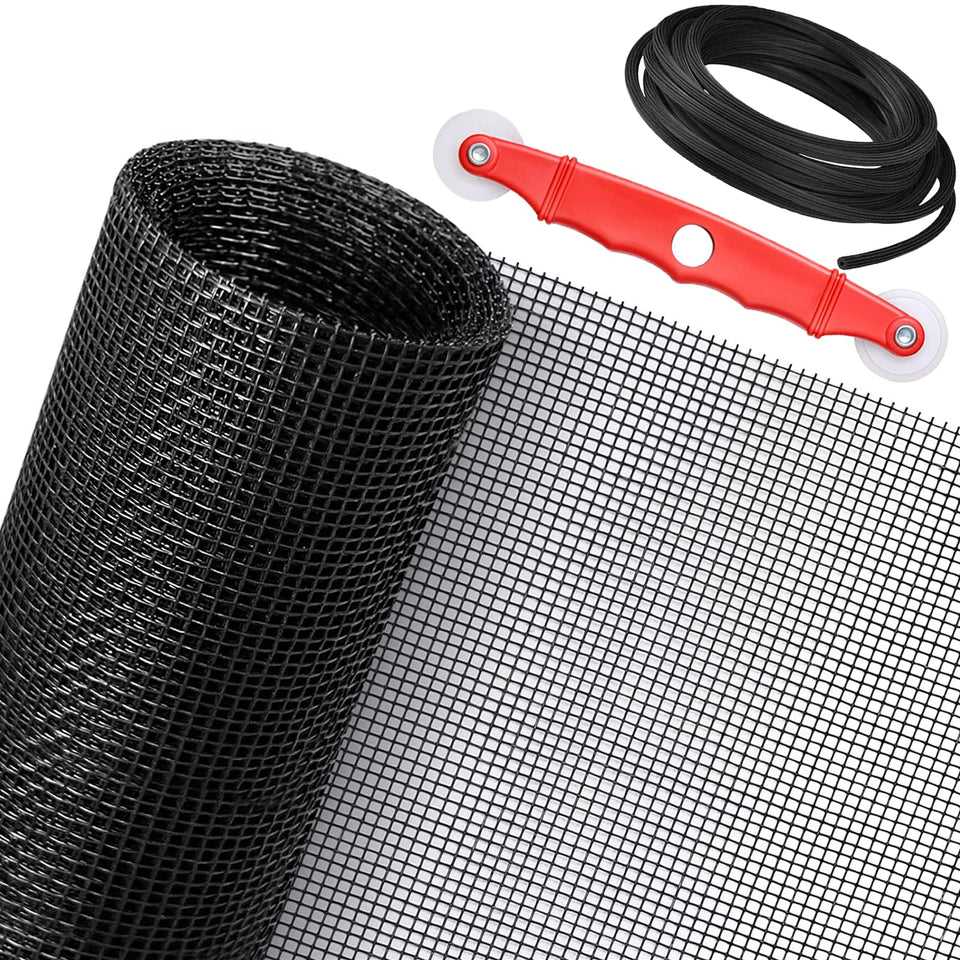SAKURRY window screen replacement kit 48x118 packaging for easy DIY installation