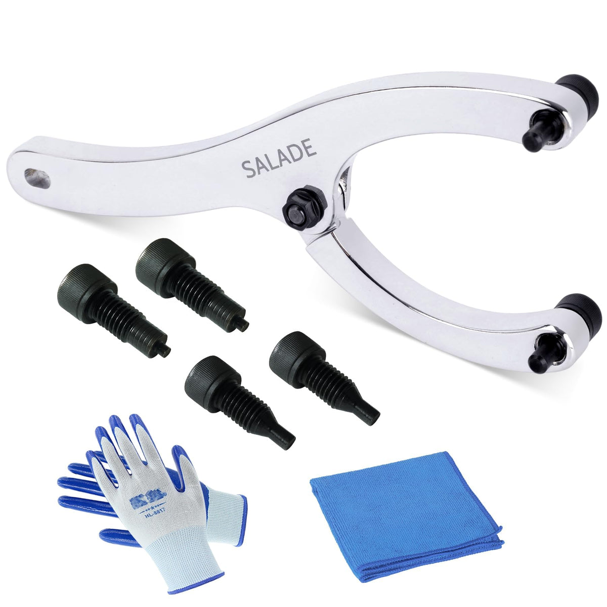 Salade 10-inch gland-nut wrench easing hydraulic gland removal.