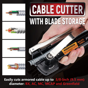 Salcod BX MC Cable Cutter adjustable depth mechanism for precise cuts