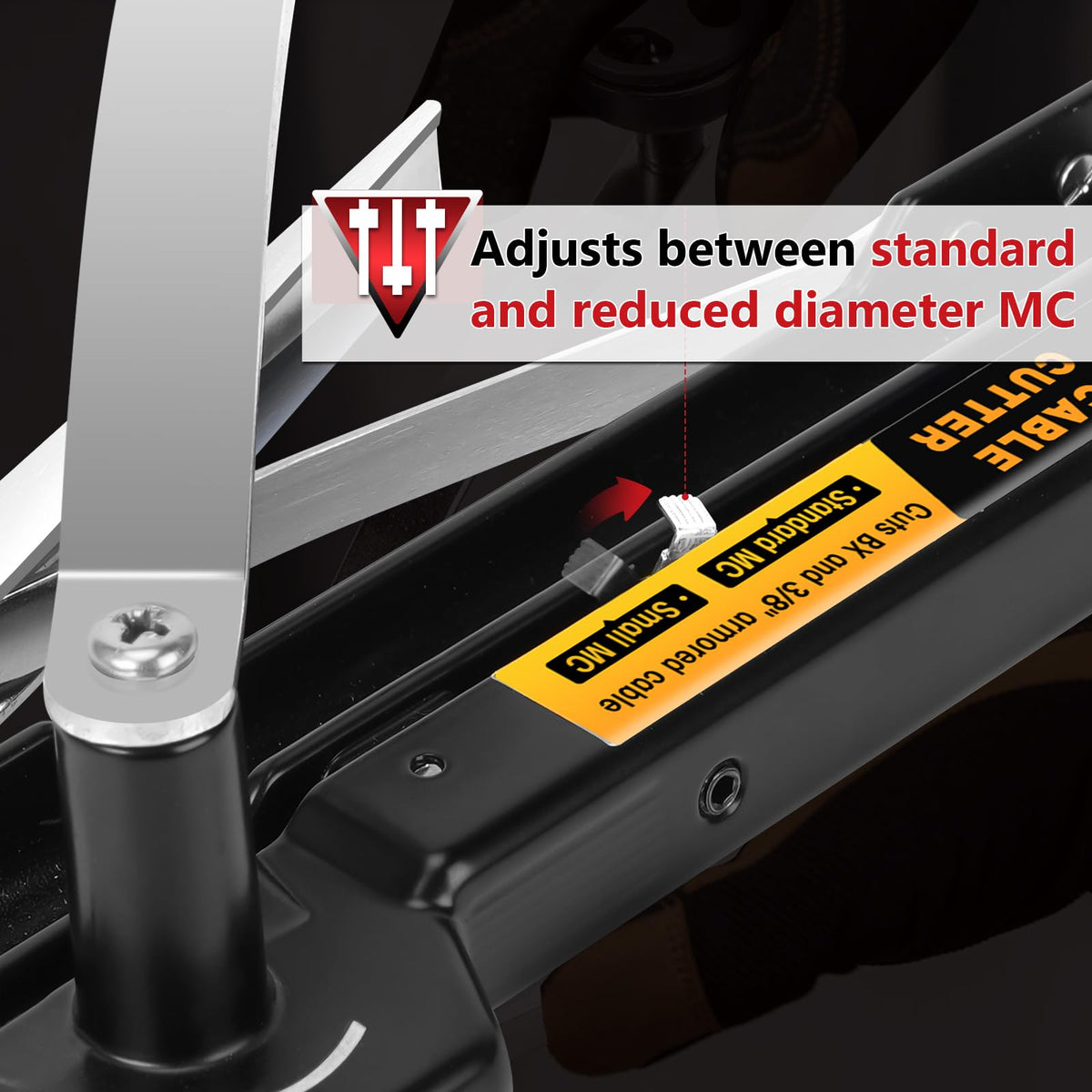 Salcod BX MC Cable Cutter ergonomic grip reduces fatigue