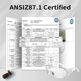 Salfboy ANSI Z87.1 certified safety glasses offer reliable protection