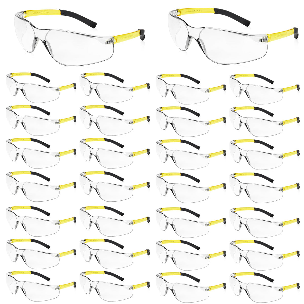 Salfboy clear safety glasses bulk pack for team eye protection.