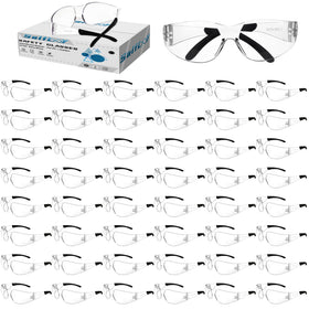 Salfboy clear safety glasses bulk for everyday protection on job sites.