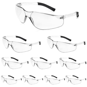 Salfboy clear safety glasses with clear lenses for all-day visibility and protection