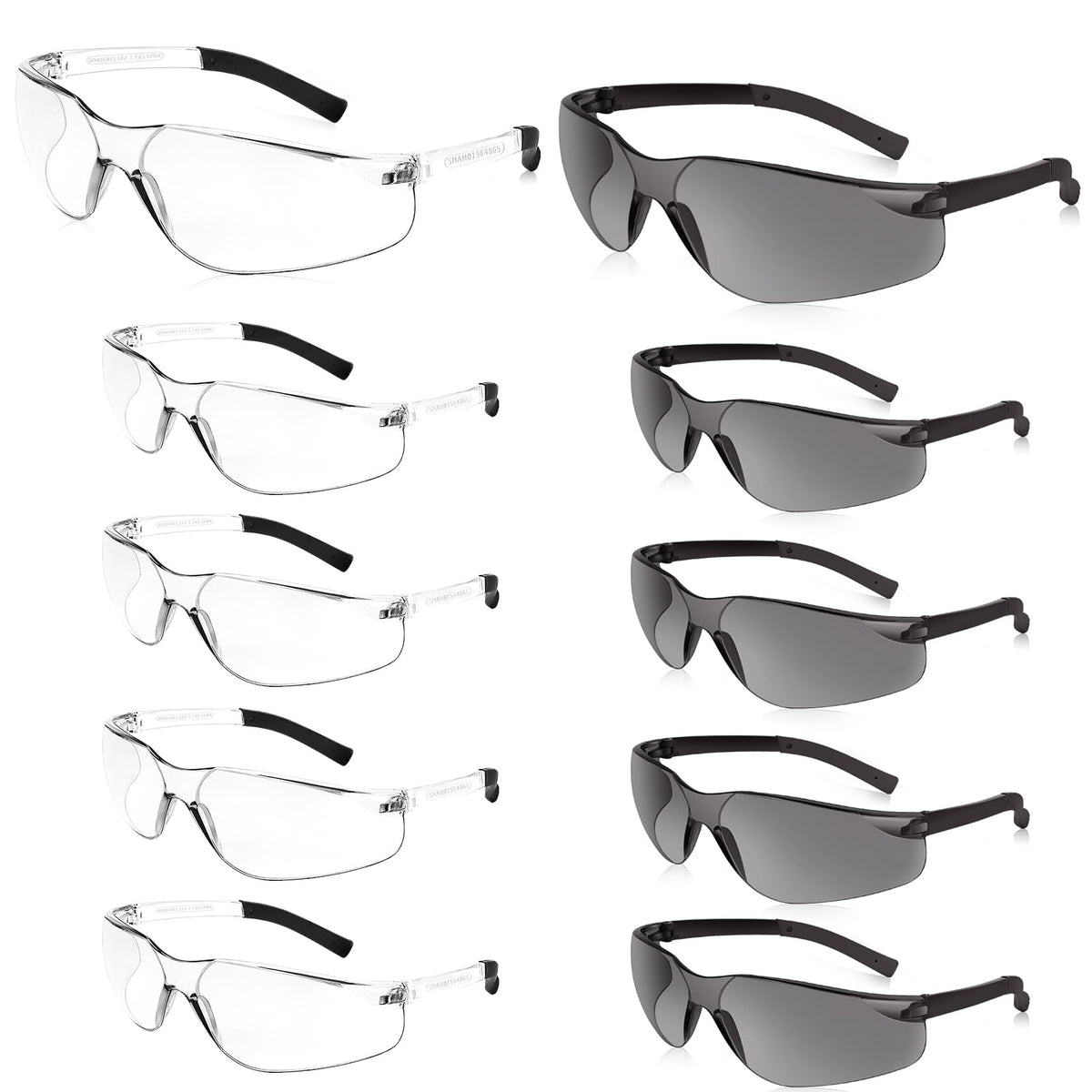 Salfboy clear safety glasses with polycarbonate lenses for demanding work.