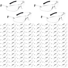 Salfboy clear safety glasses with wraparound face-fit for all-day comfort and protection