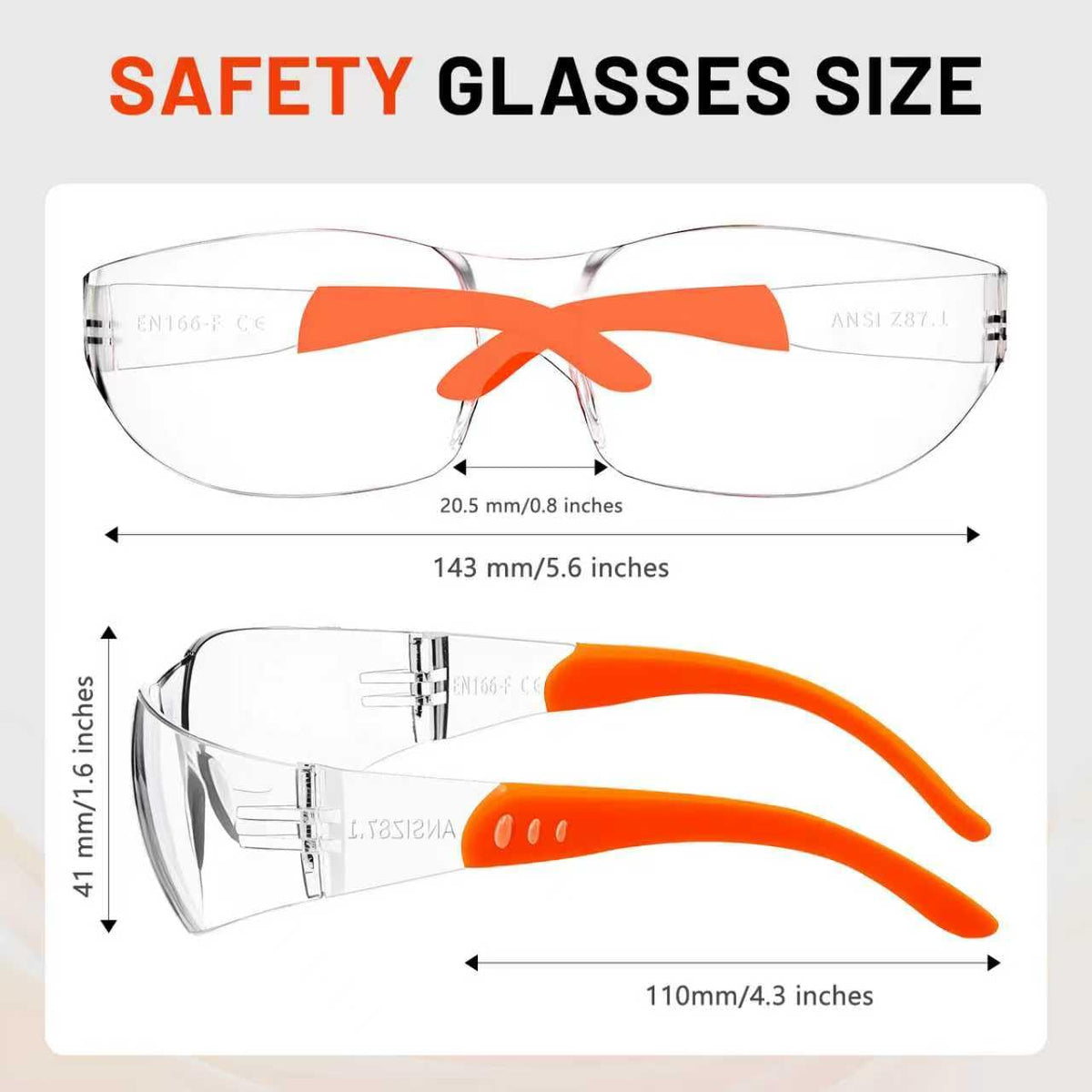 Salfboy safety glasses with clear lenses for precise work in bright environments