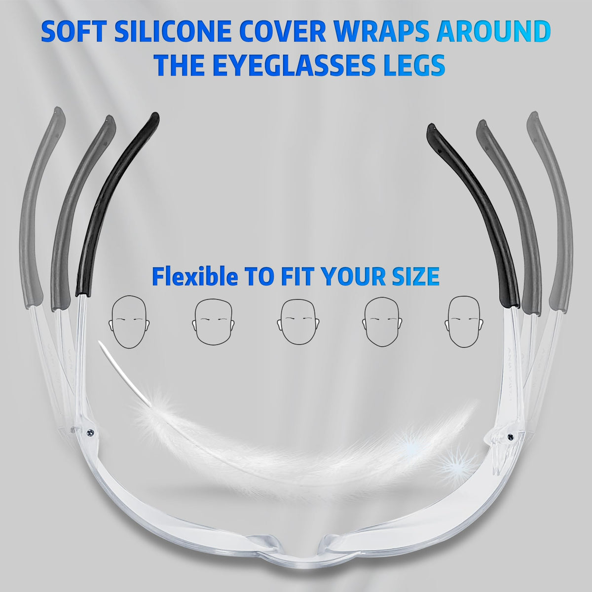 Salfboy safety glasses dimensions show versatile fit for adults and teens.