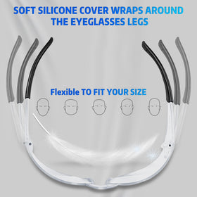 Salfboy safety glasses dimensions show versatile fit for adults and teens.