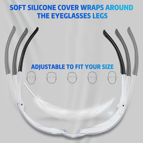 Salfboy silicone-wrapped-temples provide a comfortable, secure fit.