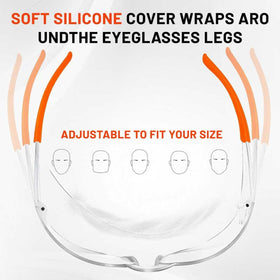 Salfboy safety glasses with soft silicone legs for skin-friendly comfort