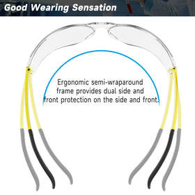 Salfboy wraparound frame with ergonomic design for secure fit.