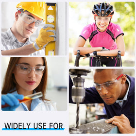 Salfboy ANSI Z87.1 safety glasses suitable for labs and construction tasks.