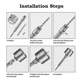SALI 110mm center positioning drill bit guides accurate starts.