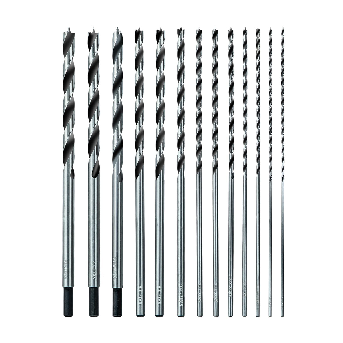 SALI 13pcs Brad Point drill bits in packaging for easy wood project prep.
