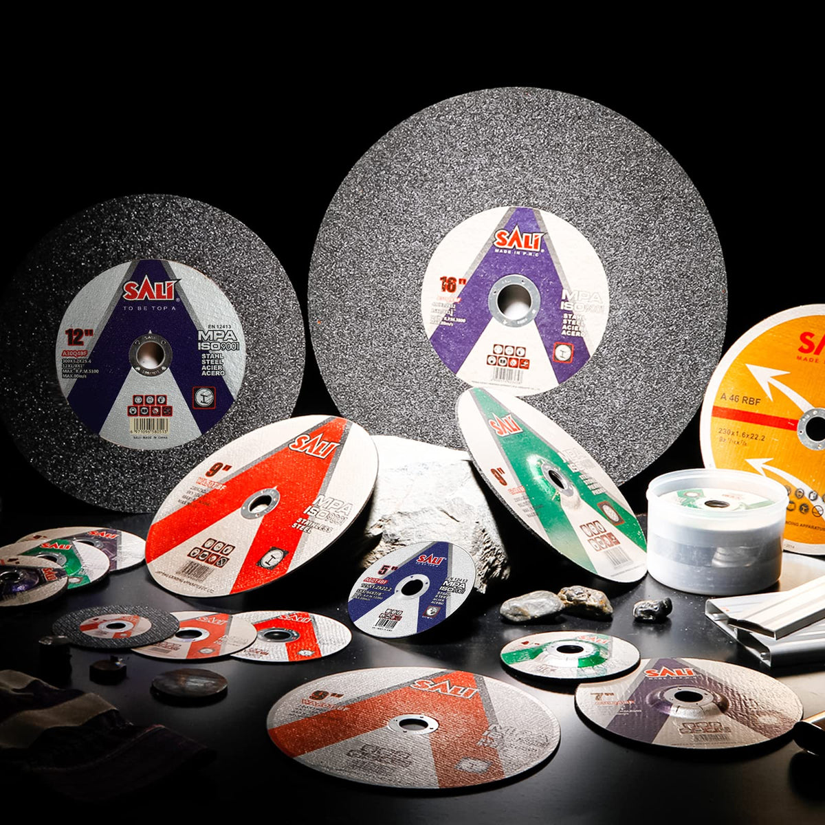 SALI cutting disc for metal and stainless steel, compatible with most grinders