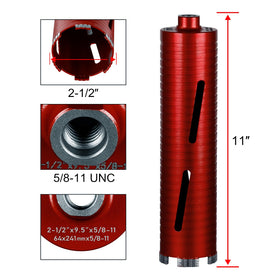 SALI core drill 10 inch depth showing extended drilling capacity
