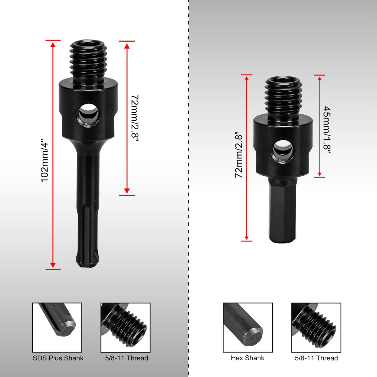 SALI concentric axes design supports centered cores